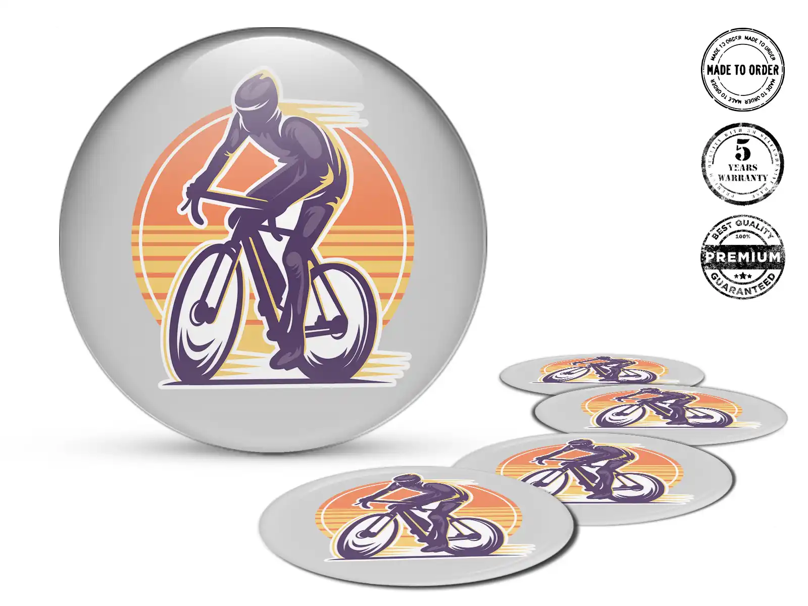 Gewölbtes Sticker Logo Gravitational Core Pulse